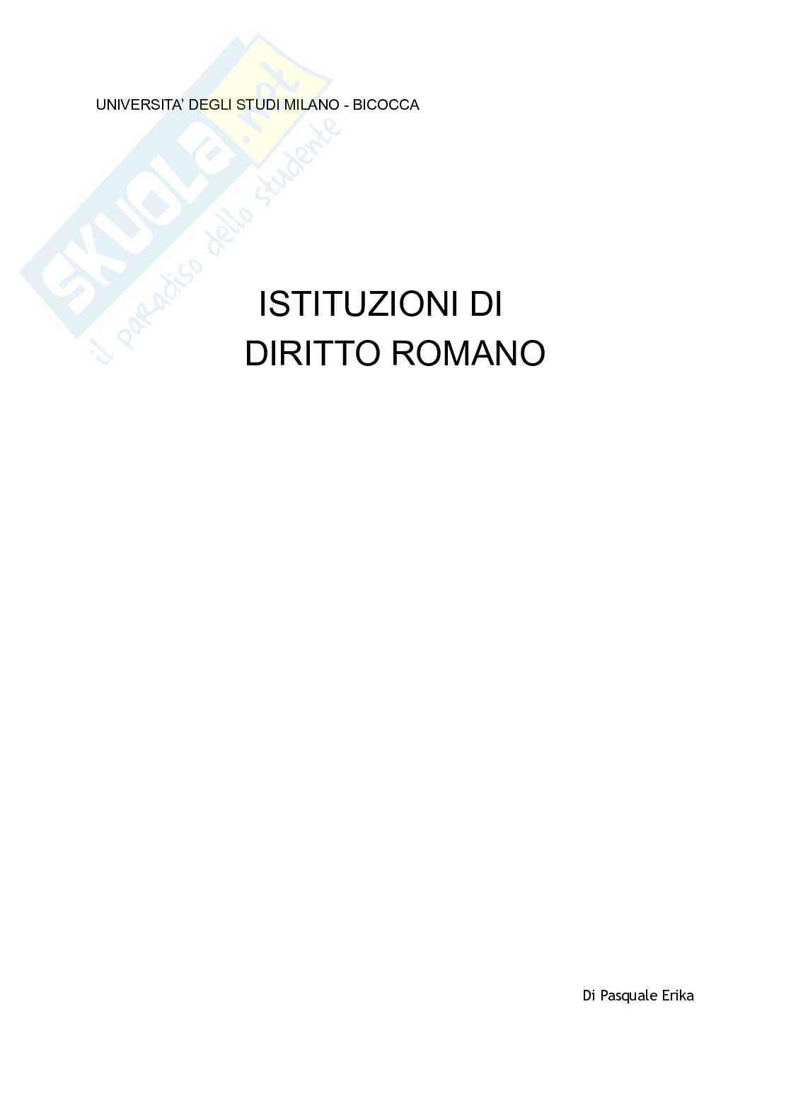 Riassunto esame Istituzioni di diritto romano, Prof. Buzzacchi Chiara, libro consigliato Diritto privato romano , Andrea Lovato  Pag. 2