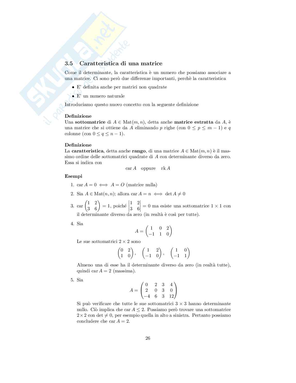 Geomteria e algebra lineare - Appunti completi per il primo parziale Pag. 26