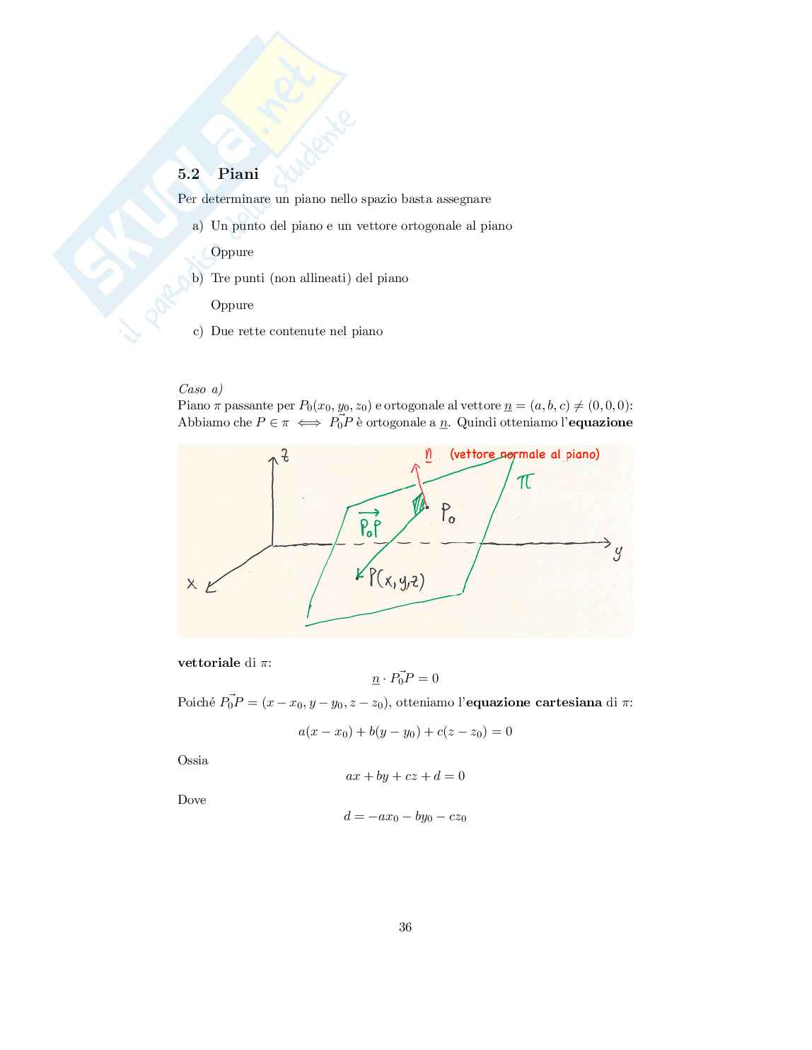 Geomteria e algebra lineare - Appunti completi per il primo parziale Pag. 36