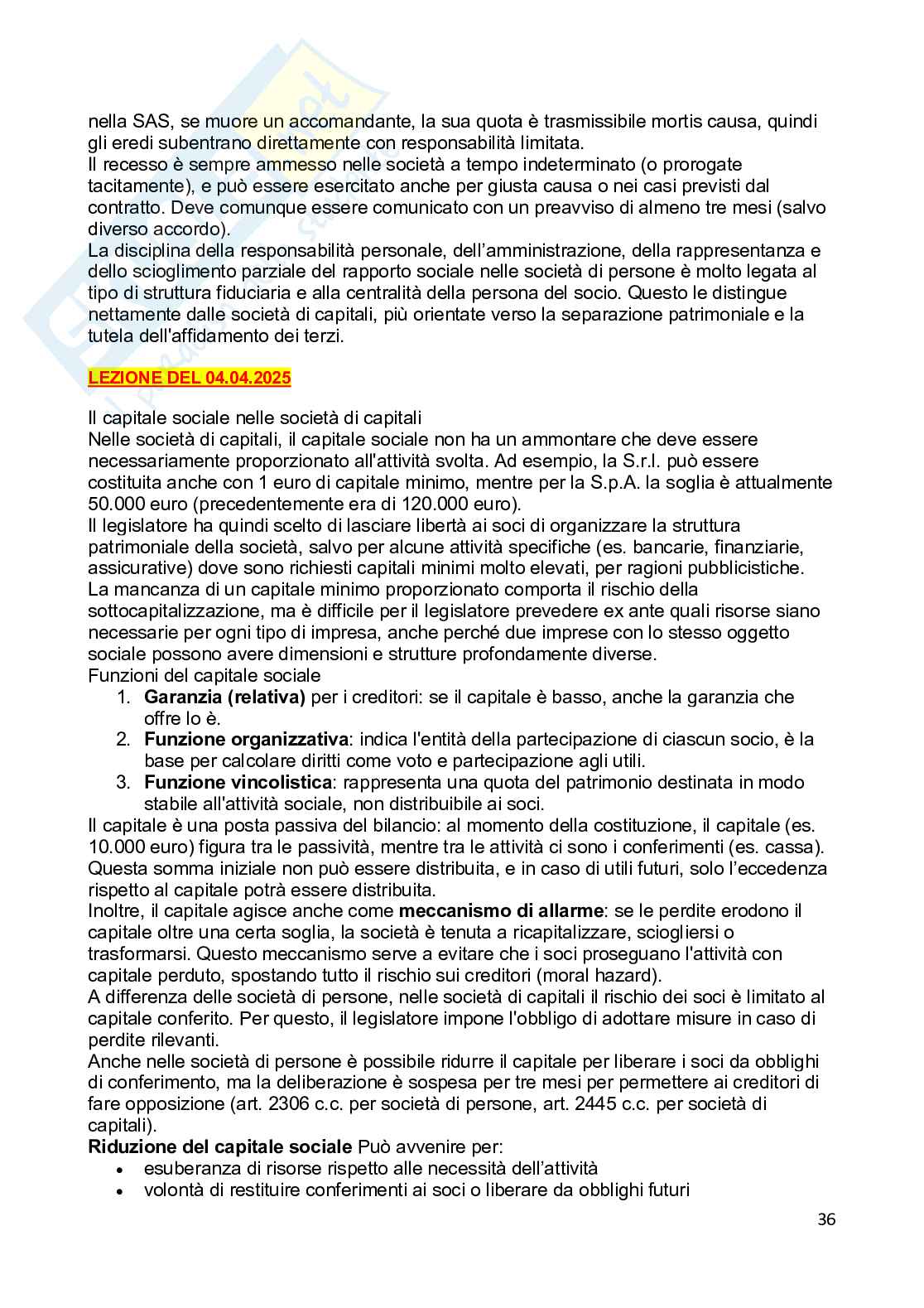 Appunti Diritto commerciale Pag. 36