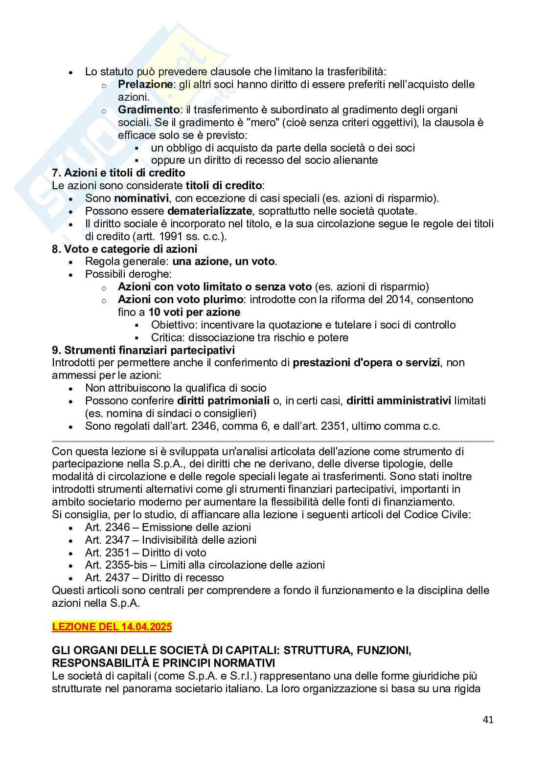 Appunti Diritto commerciale Pag. 41