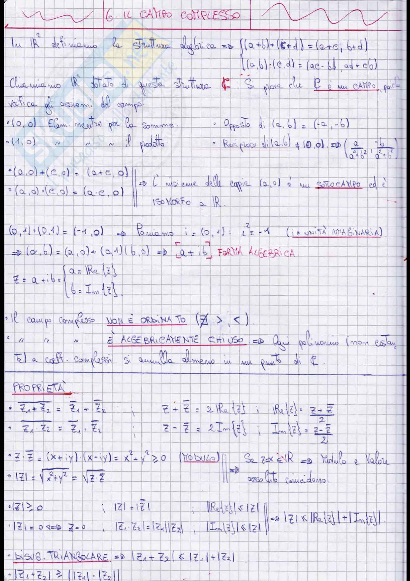 Appunti Lezioni Completi Teoria analisi 2 Pag. 1