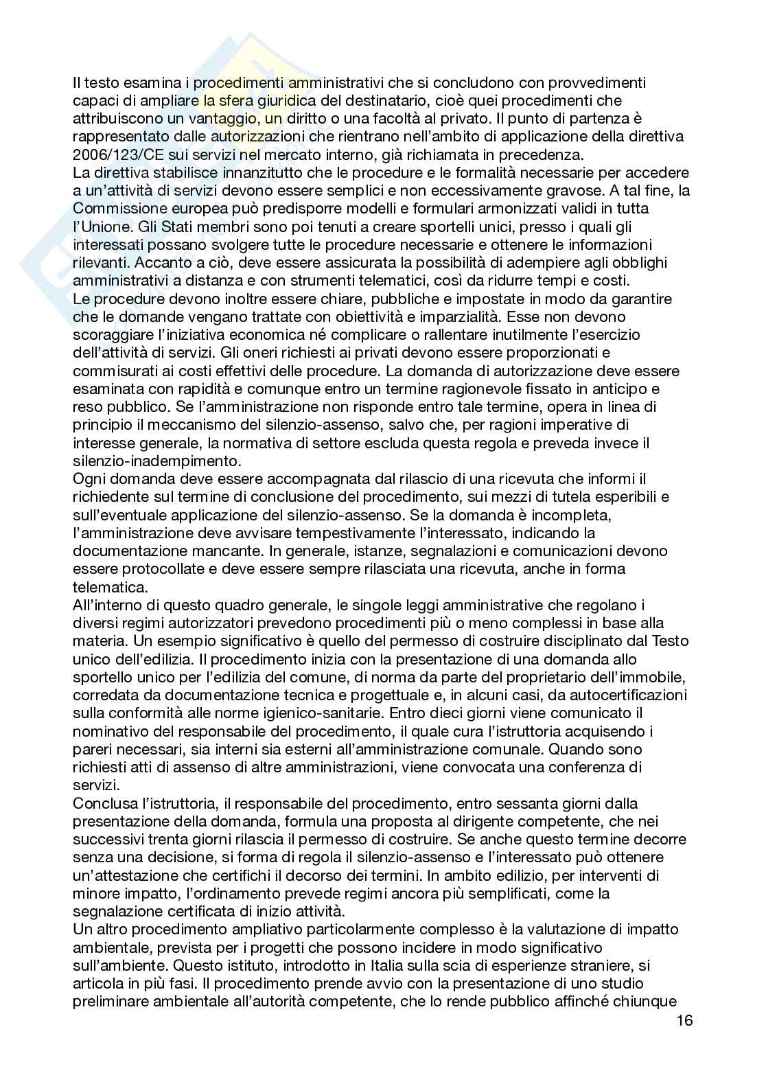 Riassunto esame Diritto processuale amministrativo, Prof. Rossi Giovanni, libro consigliato Manuale di diritto amministrativo , Clarich Pag. 16