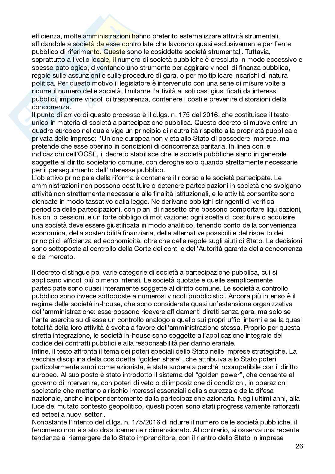 Riassunto esame Diritto processuale amministrativo, Prof. Rossi Giovanni, libro consigliato Manuale di diritto amministrativo , Clarich Pag. 26