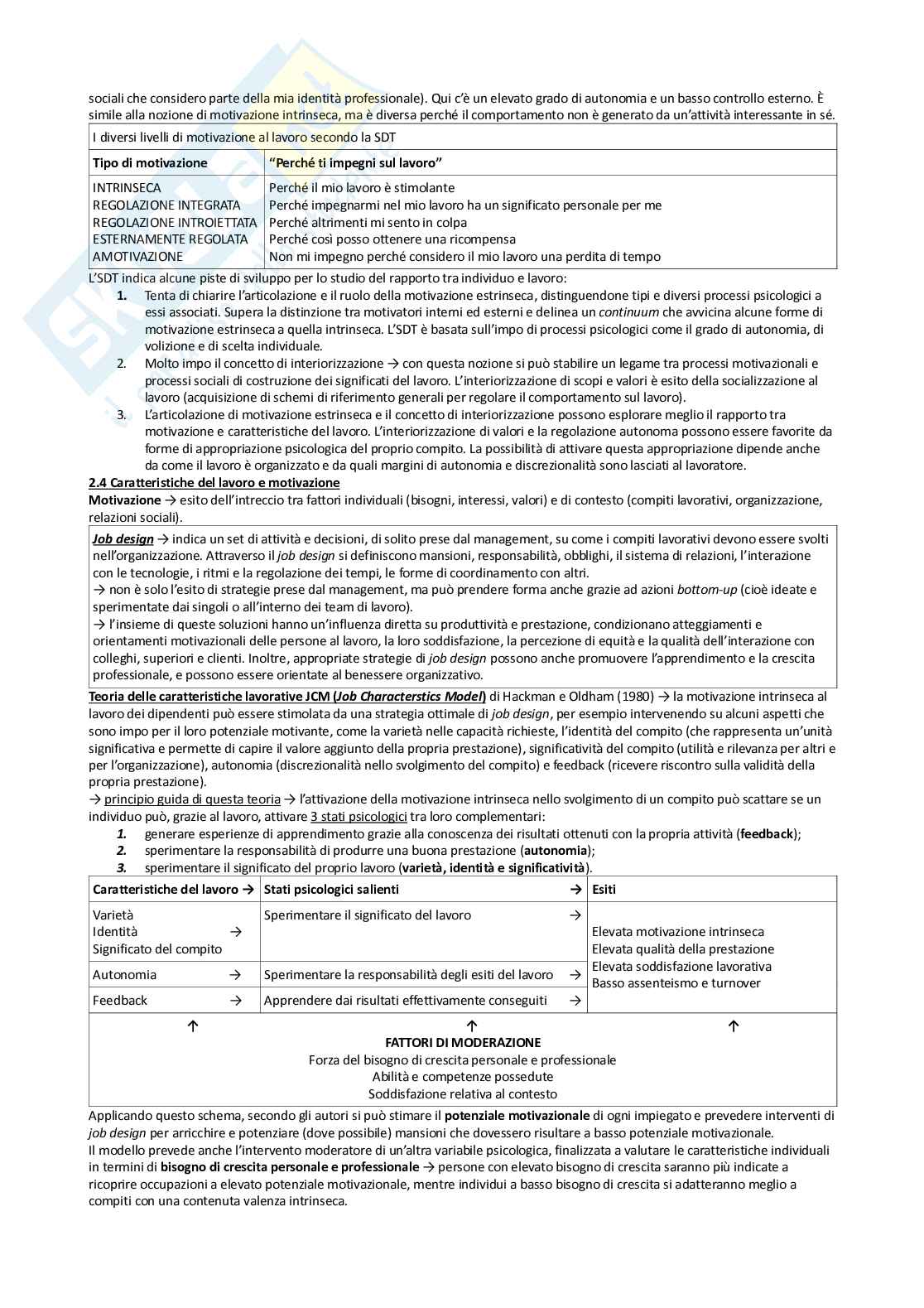 Riassunto esame Psicologia di comunità, Prof. Occhini Laura, libro consigliato Psicologia del lavoro, Fraccarioli Pag. 11