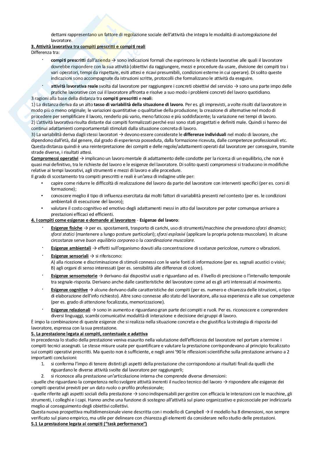 Riassunto esame Psicologia di comunità, Prof. Occhini Laura, libro consigliato Psicologia del lavoro, Fraccarioli Pag. 16