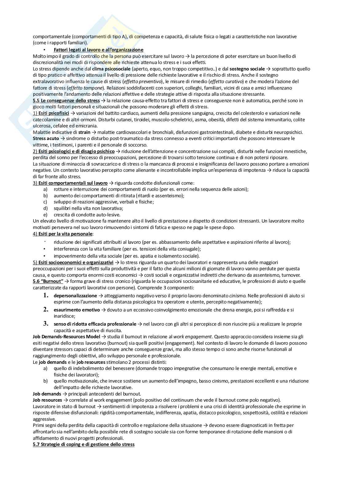 Riassunto esame Psicologia di comunità, Prof. Occhini Laura, libro consigliato Psicologia del lavoro, Fraccarioli Pag. 31
