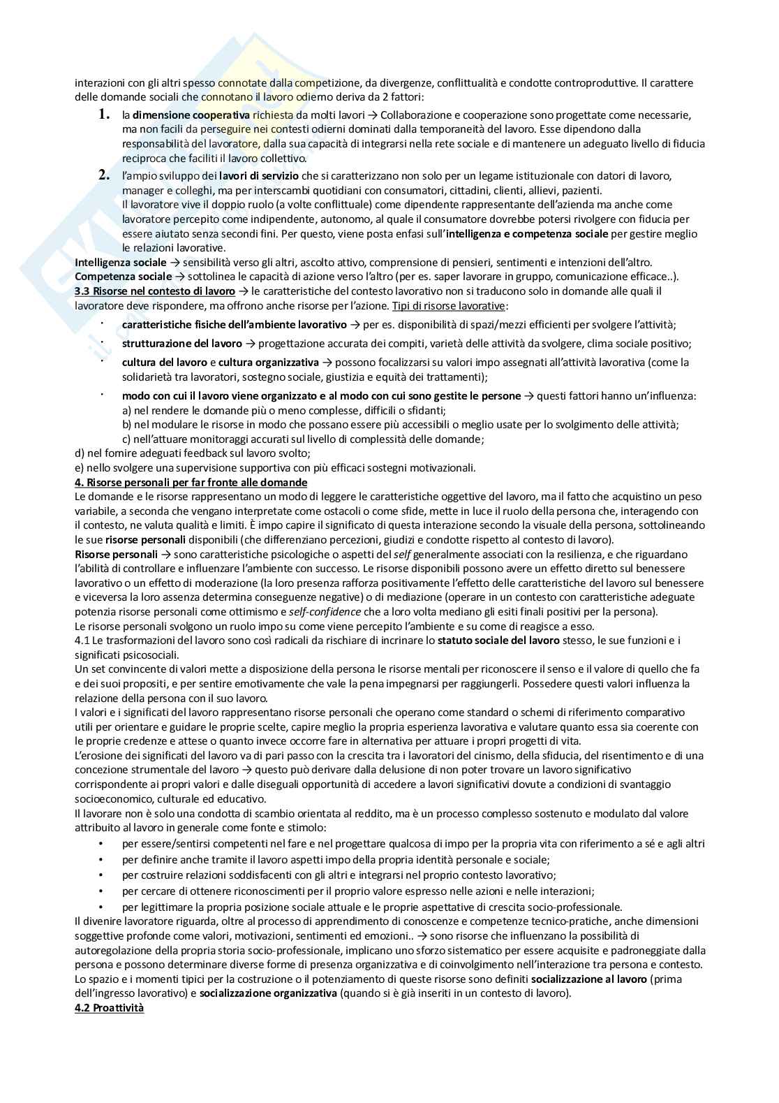 Riassunto esame Psicologia di comunità, Prof. Occhini Laura, libro consigliato Psicologia del lavoro, Fraccarioli Pag. 6