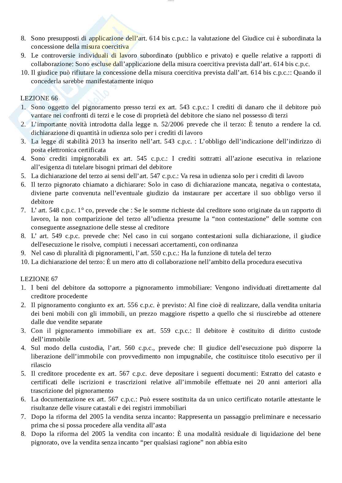 Paniere esame Diritto processuale civile  Pag. 26