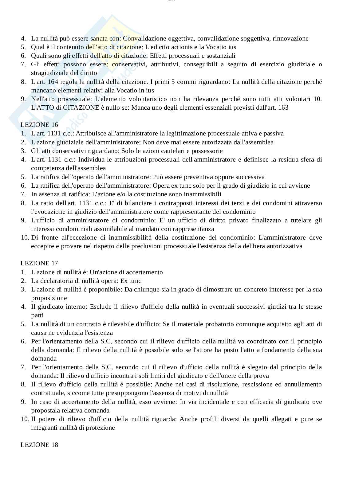 Paniere esame Diritto processuale civile  Pag. 6