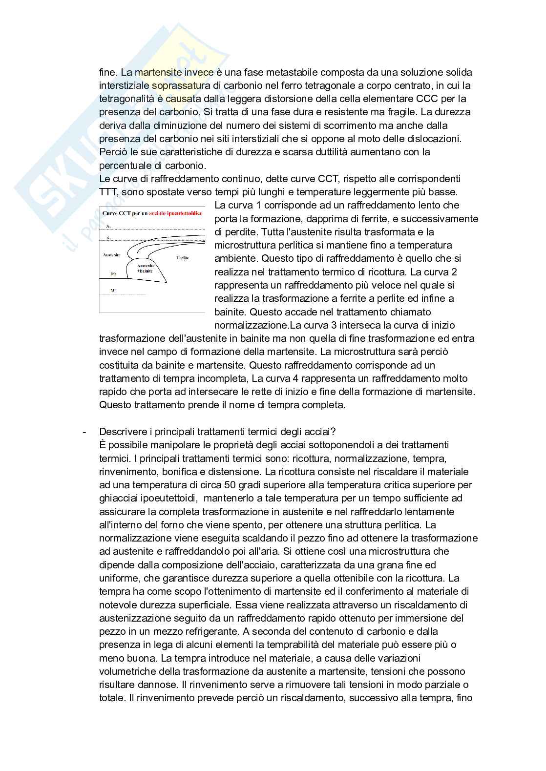 Domande Tecnologia dei materiali e chimica applicata Pag. 46