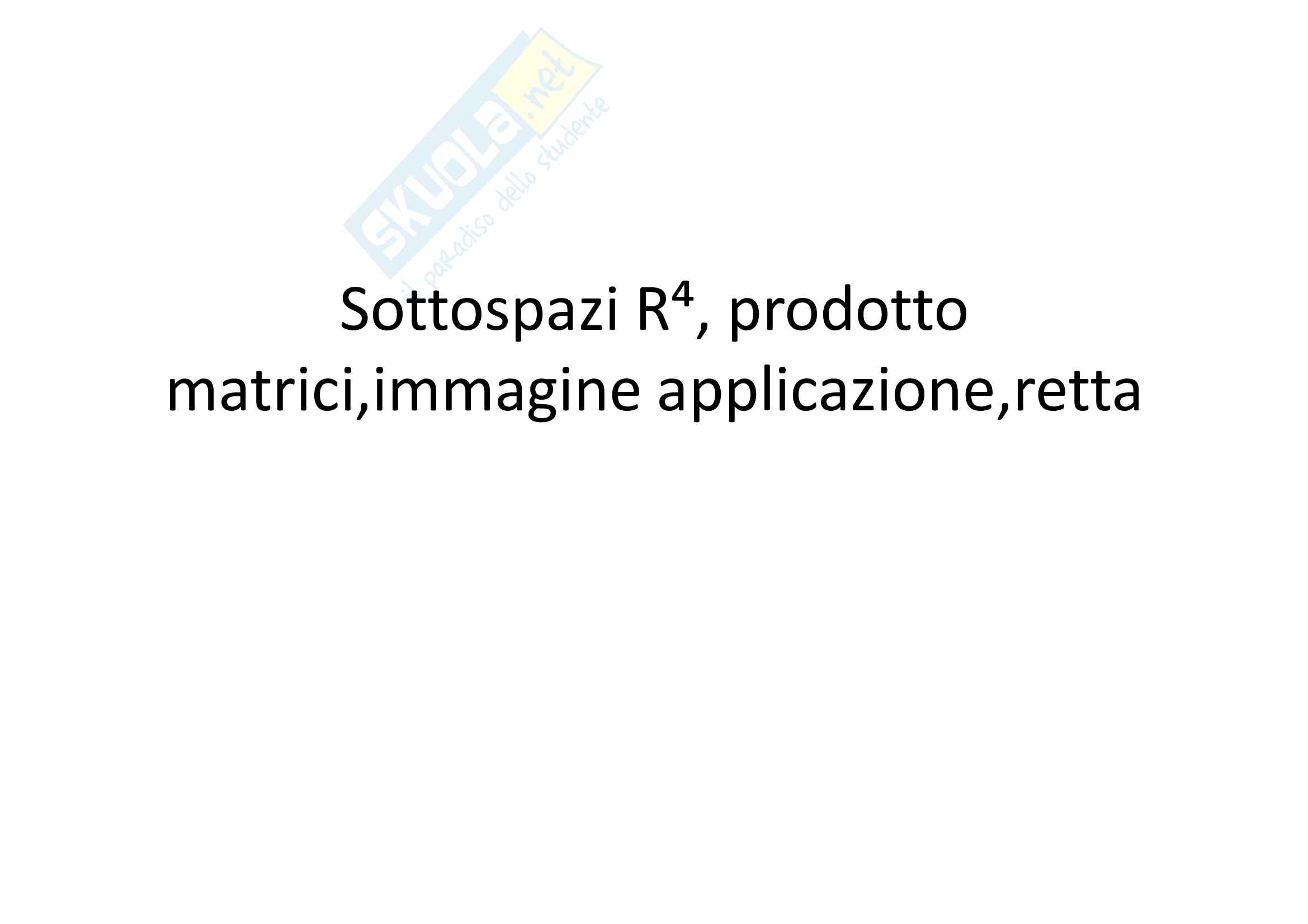 Sottospazi R Pag. 1