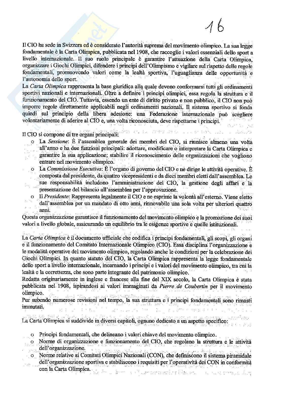Diritto dell'ordinamento sportivo  Pag. 16