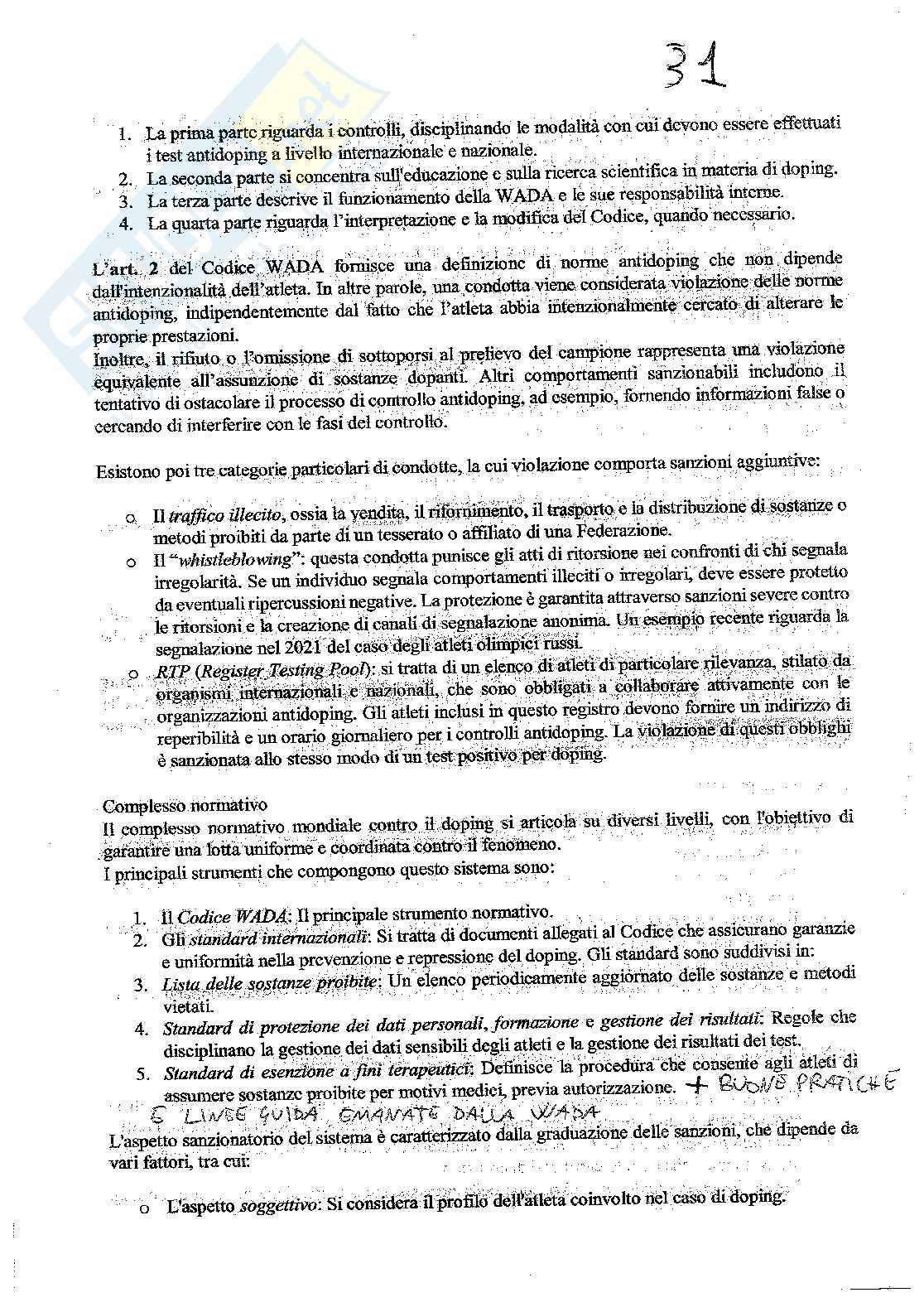Diritto dell'ordinamento sportivo  Pag. 31
