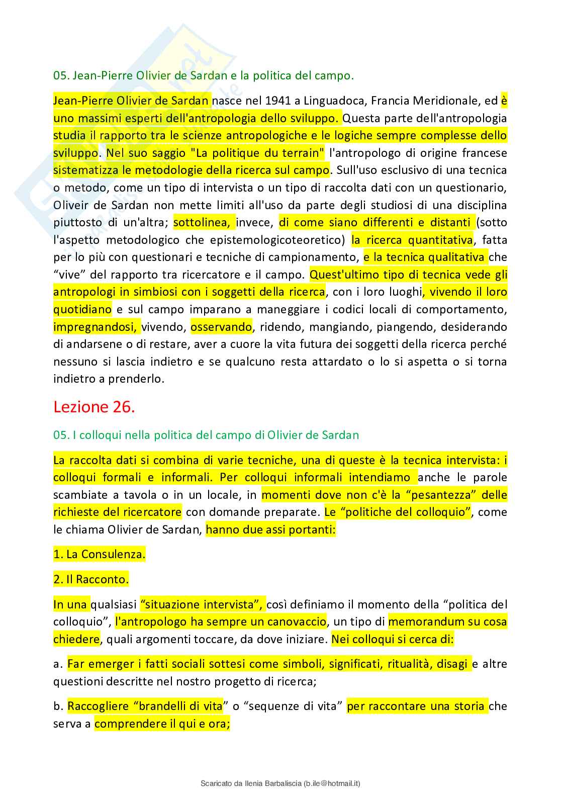 Domande aperte Antropologia Pag. 16