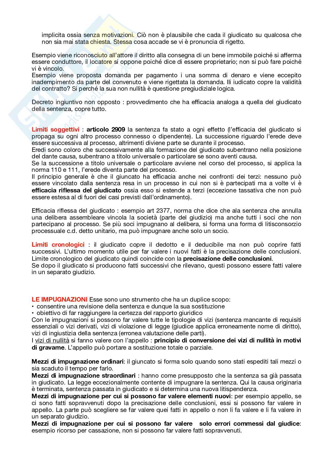 Materiale didattico Diritto processuale civile Pag. 2
