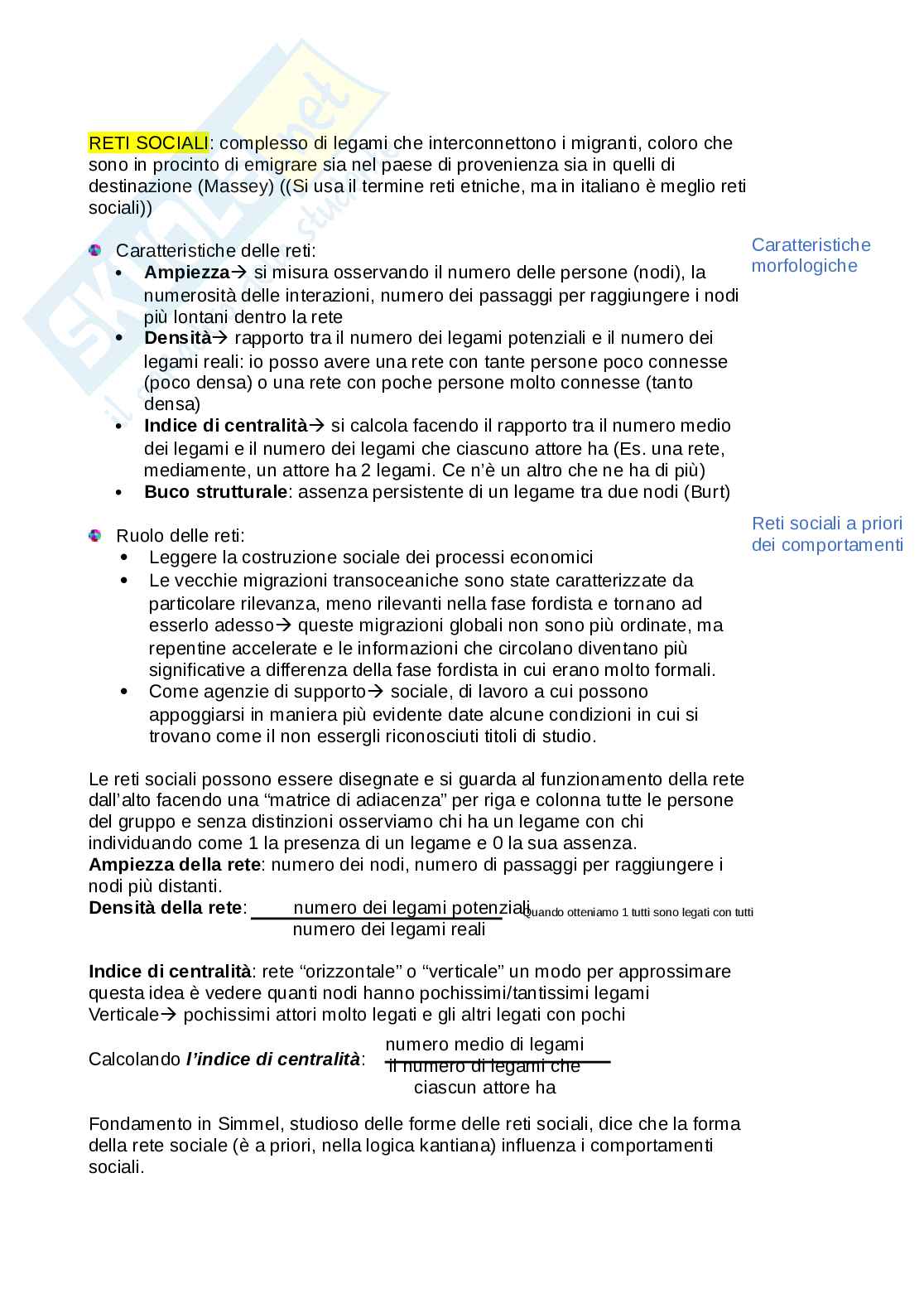 Sociologia dei processi migratori Pag. 11
