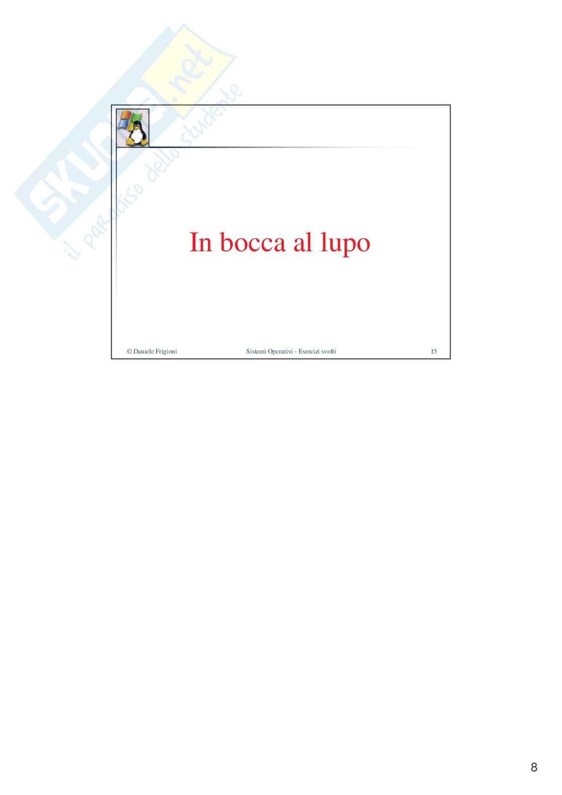 Sistemi operativi - Esercizi ed Esercitazione Pag. 11