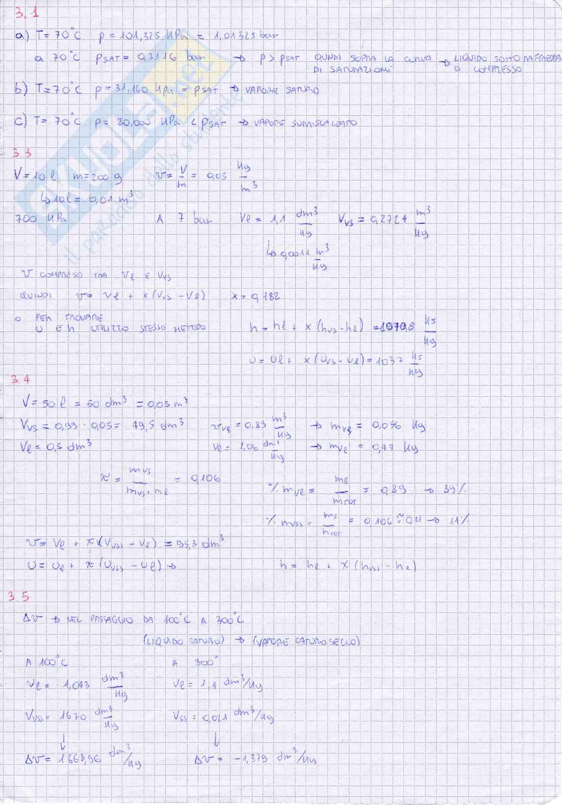 Esercizi Fisica Tecnica completi Pag. 1