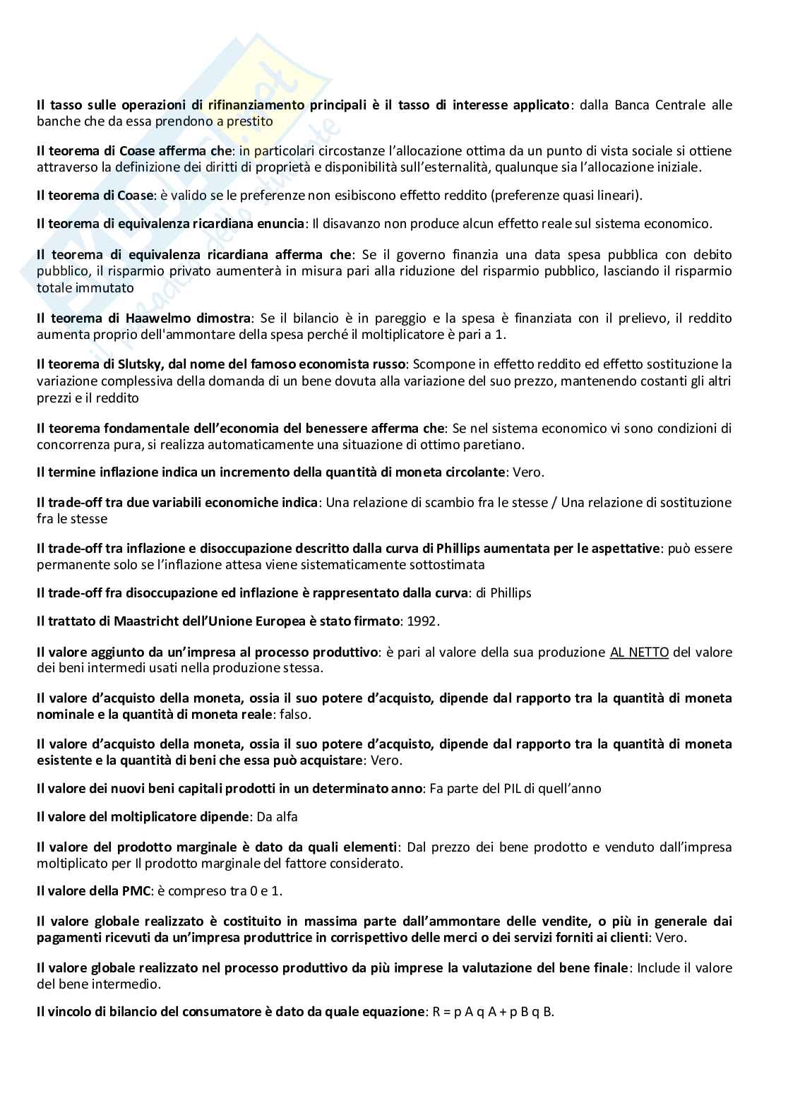 Politica economica Pag. 26
