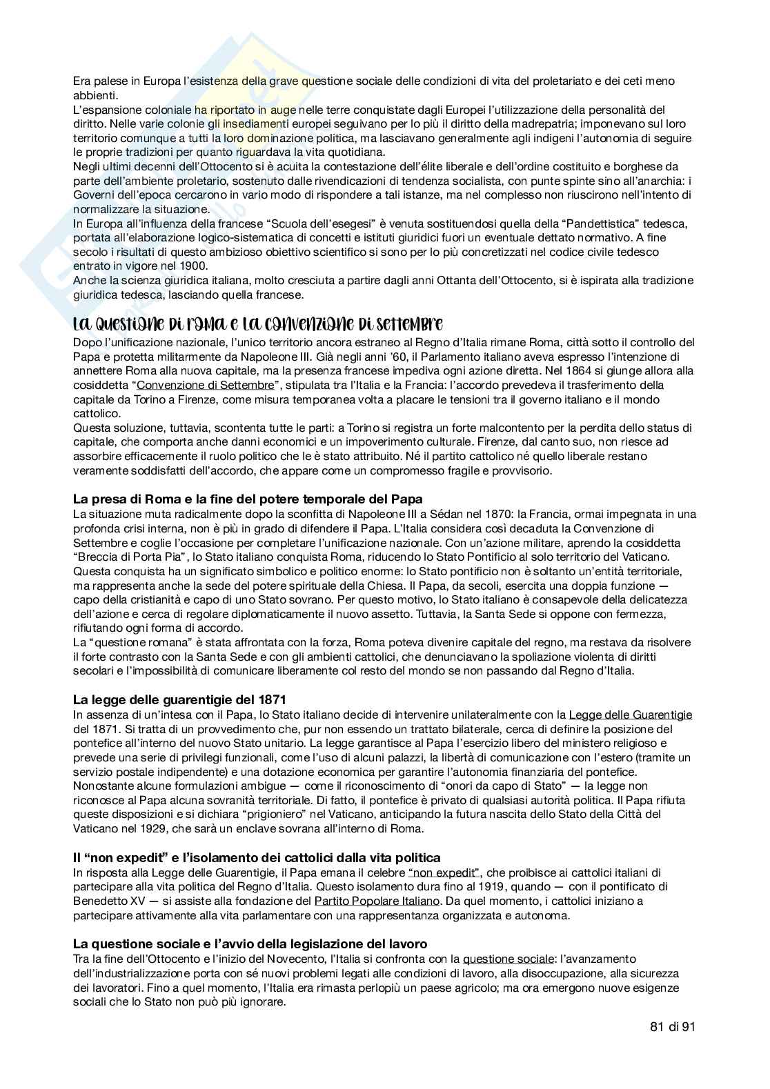 Riassunto esame Storia del diritto europeo, Prof. Caterina Bonzo, libro consigliato Elementi di storia del diritto europeo, Pene Vidari Pag. 81