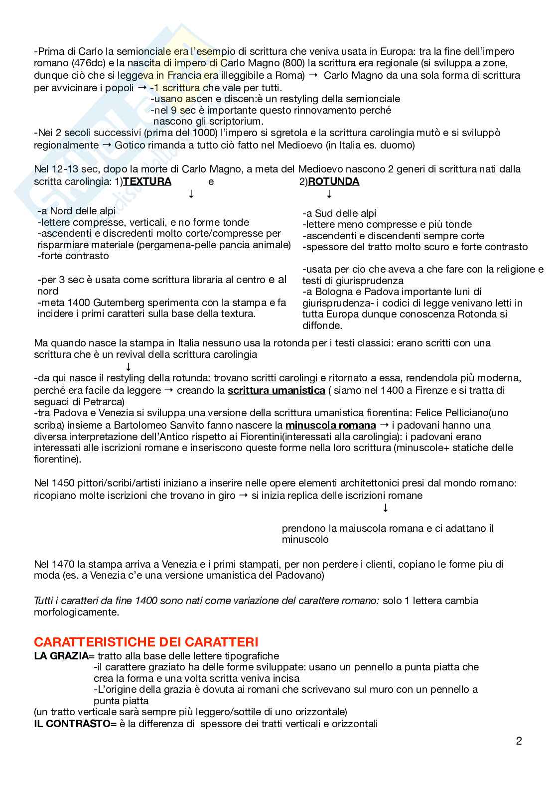 Appunti per l'esame di Type design e lettering  Pag. 2