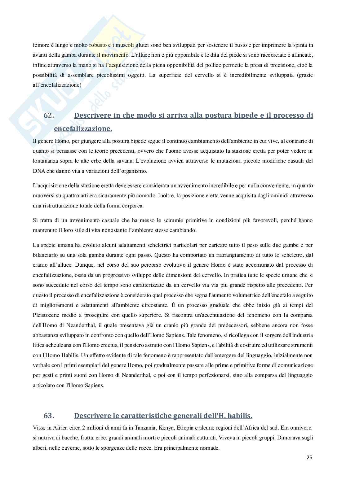 Paniere Antropologia - Risposte aperte - aggiornato (2026) Pag. 26