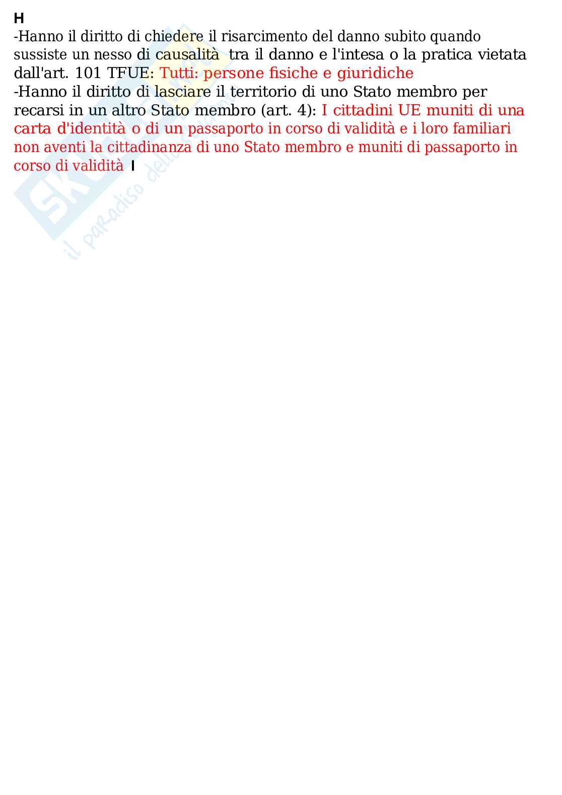 Domande e risposte Diritto comunitario (Ultima versione) Pag. 6