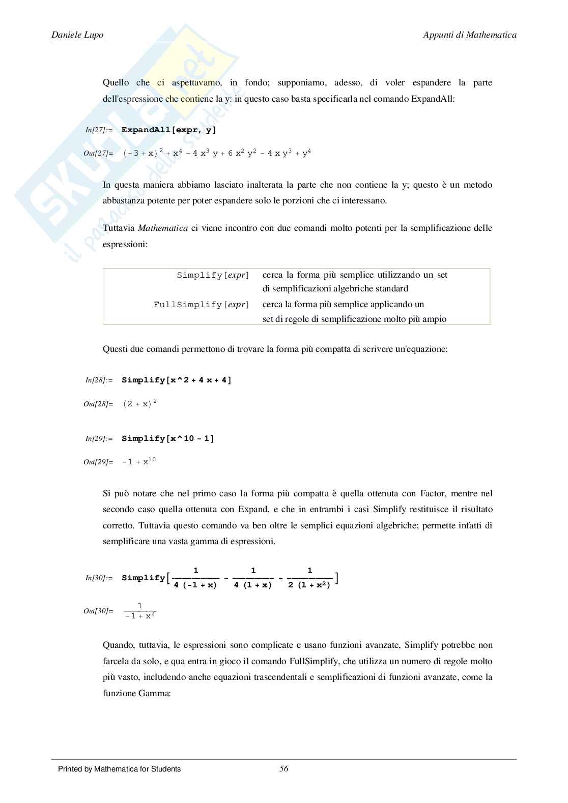Manuale di Mathematica 02 Pag. 6
