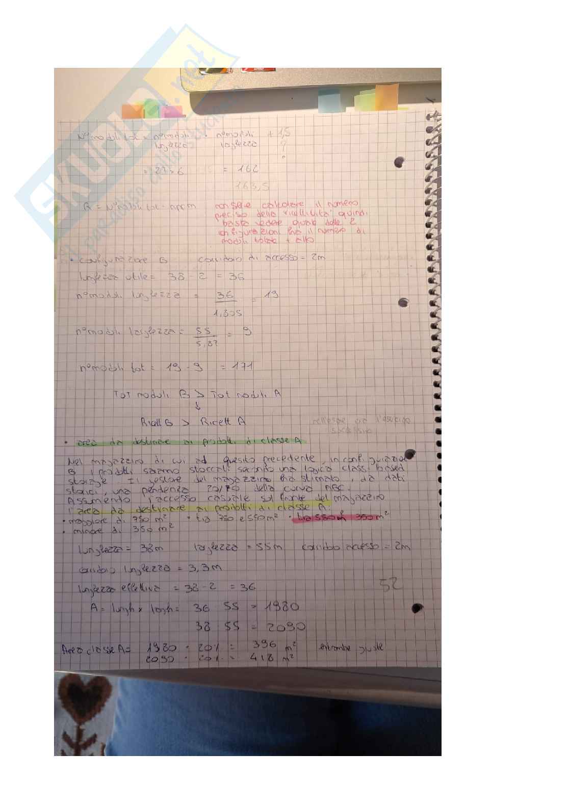 Logistica industriale - esercizi Pag. 51