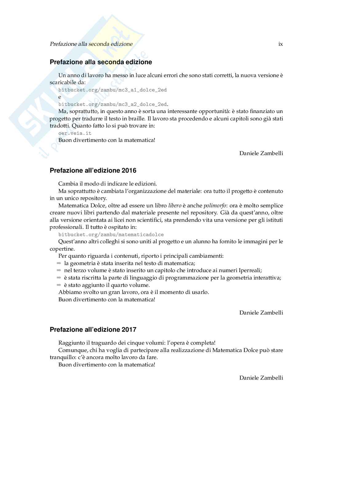 Matematica dolce - Volume 5 - Edizione 2018 Pag. 11