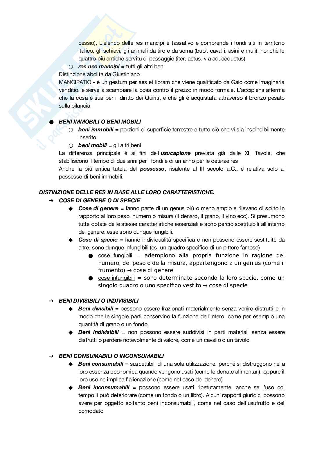 Fondamenti romanistici del diritto privato - Appunti   Pag. 36