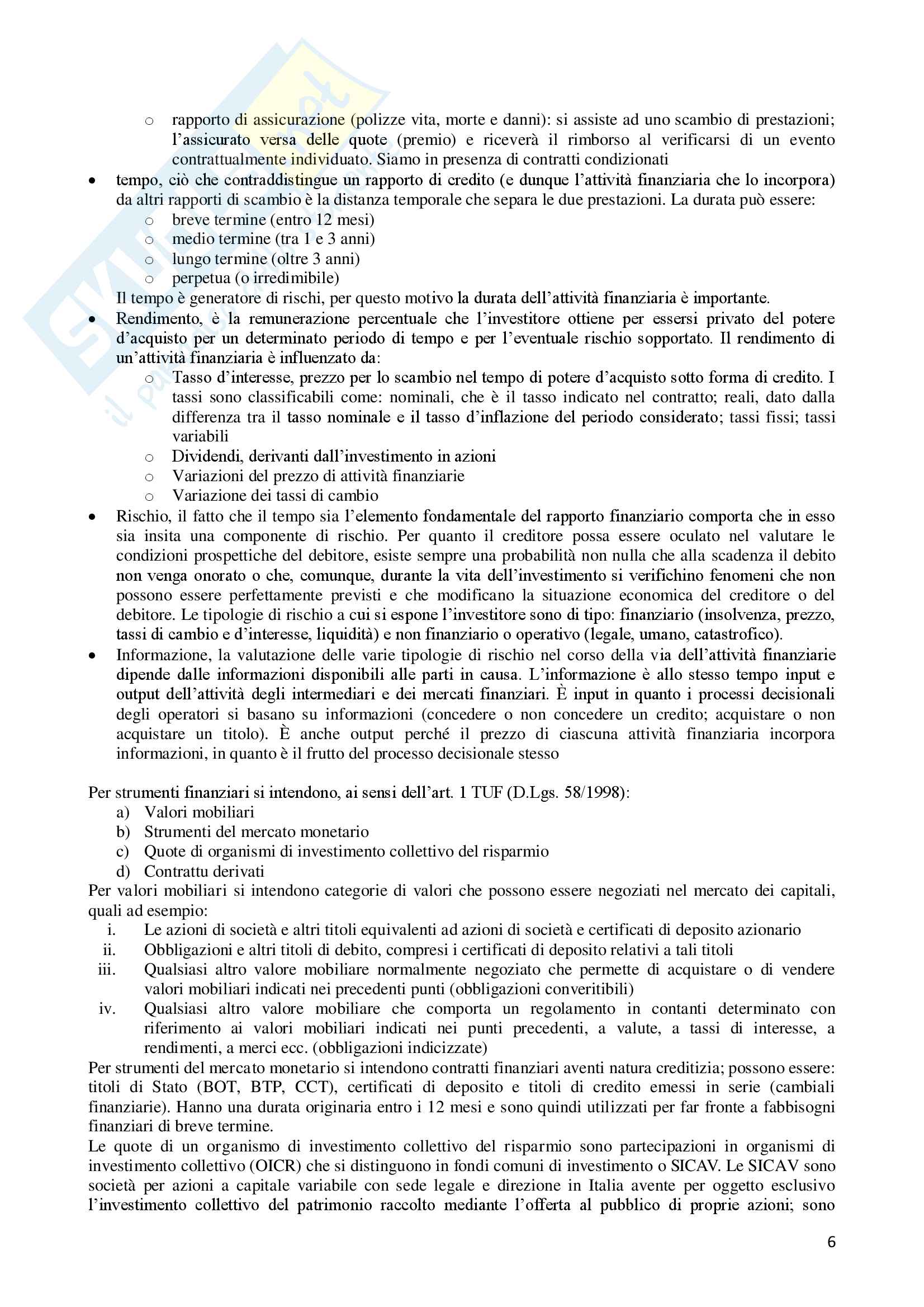 Economia delle Aziende di Credito, prof. Poli Pag. 6