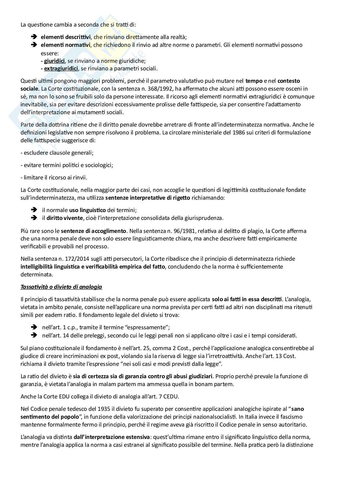 Riassunto esame Diritto penale I, Prof. Pelissero Marco, libro consigliato Manuale di diritto penale , Pelissero Pag. 16