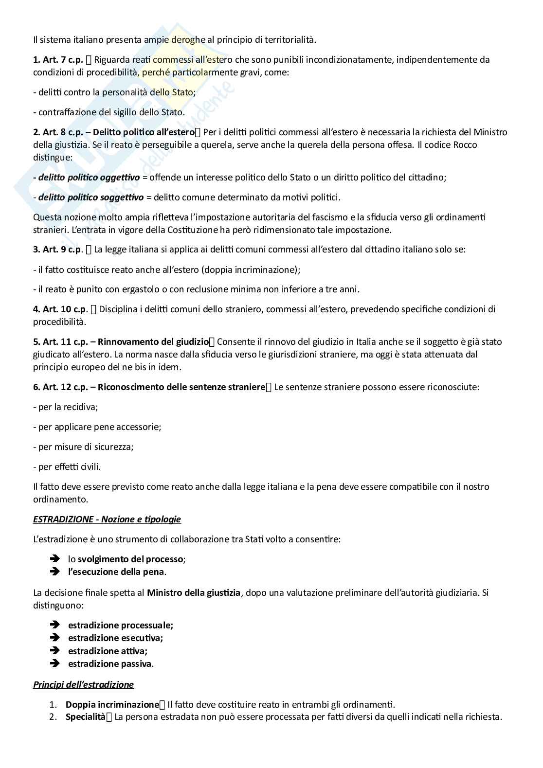 Riassunto esame Diritto penale I, Prof. Pelissero Marco, libro consigliato Manuale di diritto penale , Pelissero Pag. 21