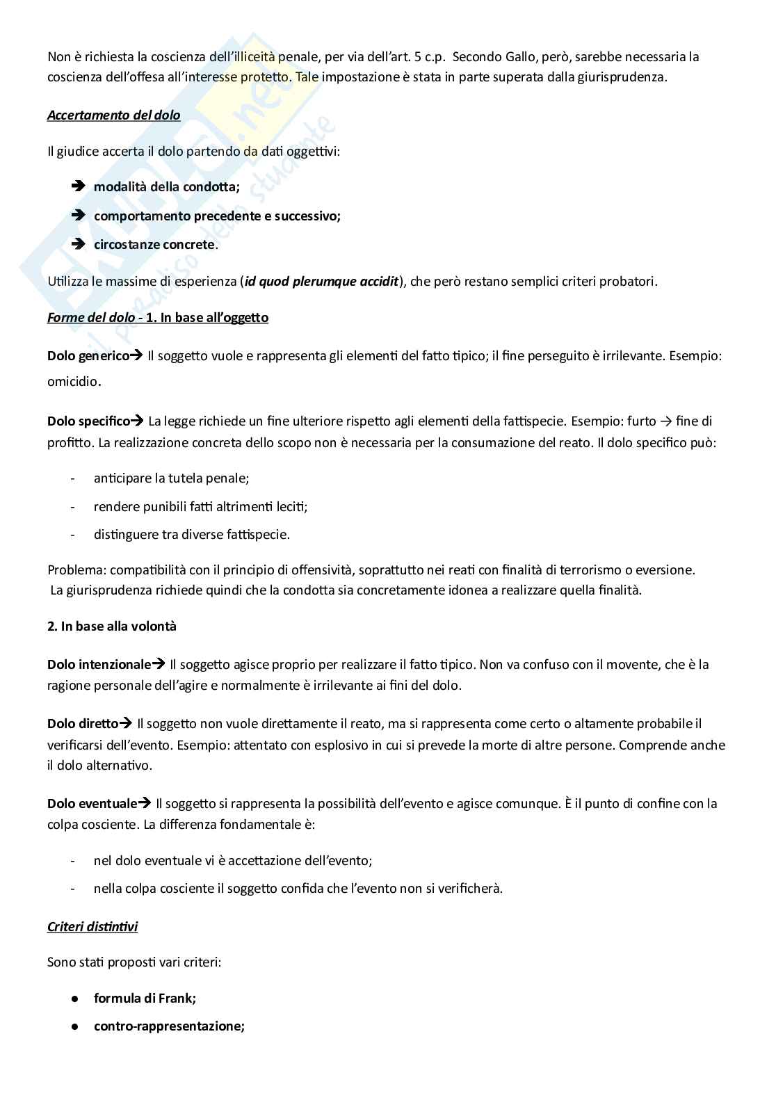 Riassunto esame Diritto penale I, Prof. Pelissero Marco, libro consigliato Manuale di diritto penale , Pelissero Pag. 46