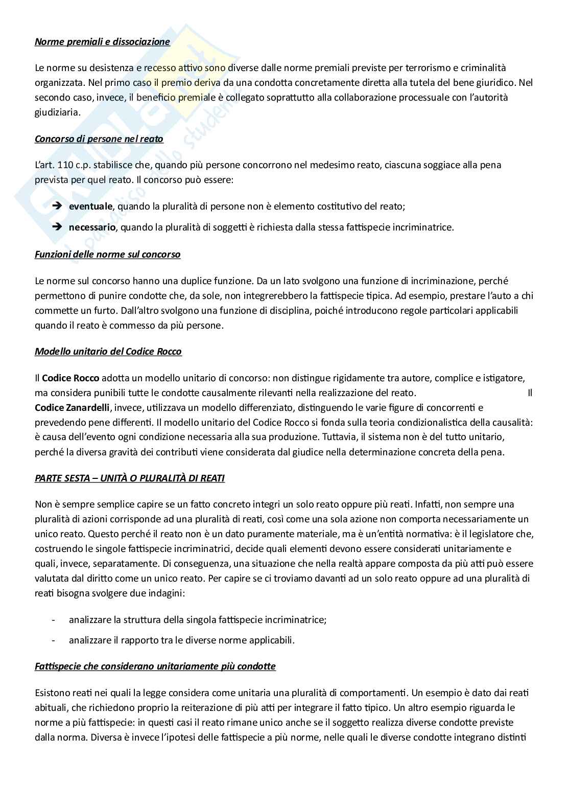 Riassunto esame Diritto penale I, Prof. Pelissero Marco, libro consigliato Manuale di diritto penale , Pelissero Pag. 71