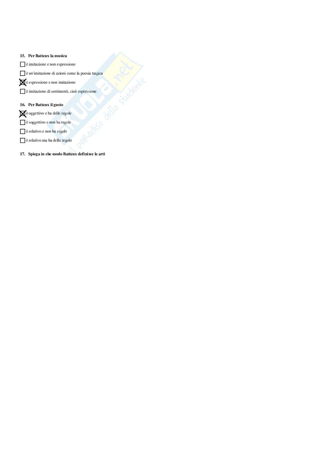 Paniere Estetica della comunicazione -  risposte multiple Pag. 41