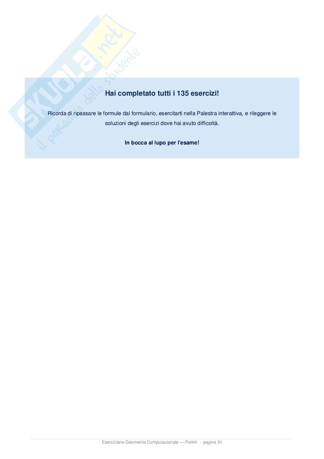 Eserciziario svolto Curve e superfici per il design Pag. 31