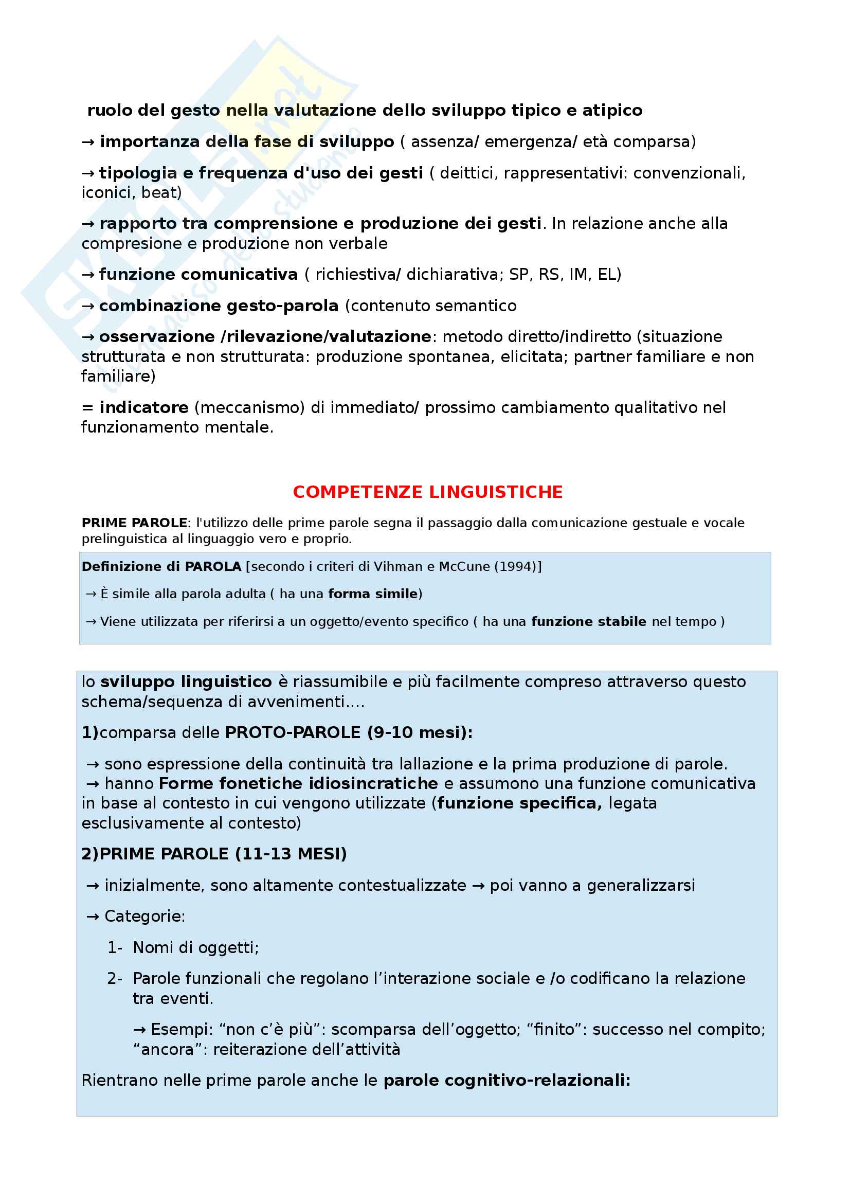 Condizioni di rischio nello sviluppo della comunicazione Pag. 11