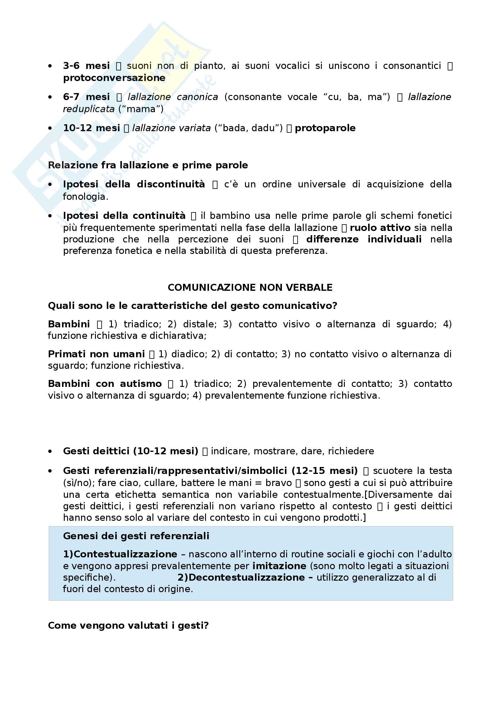 Condizioni di rischio nello sviluppo della comunicazione Pag. 6
