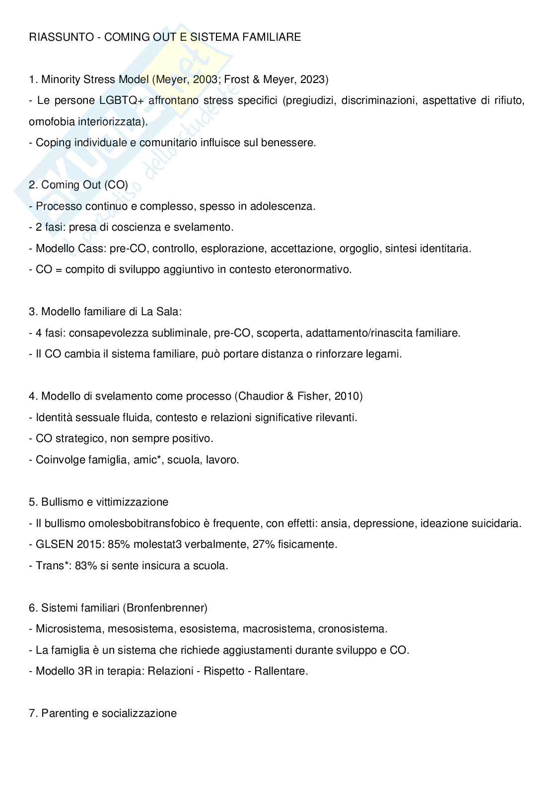 Appunti di Psicologia dello sviluppo Pag. 1