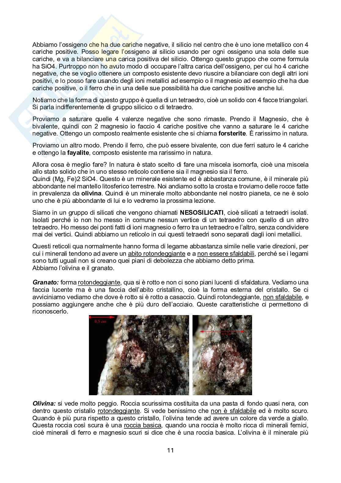 Appunti Geologia - modulo rocce Pag. 11