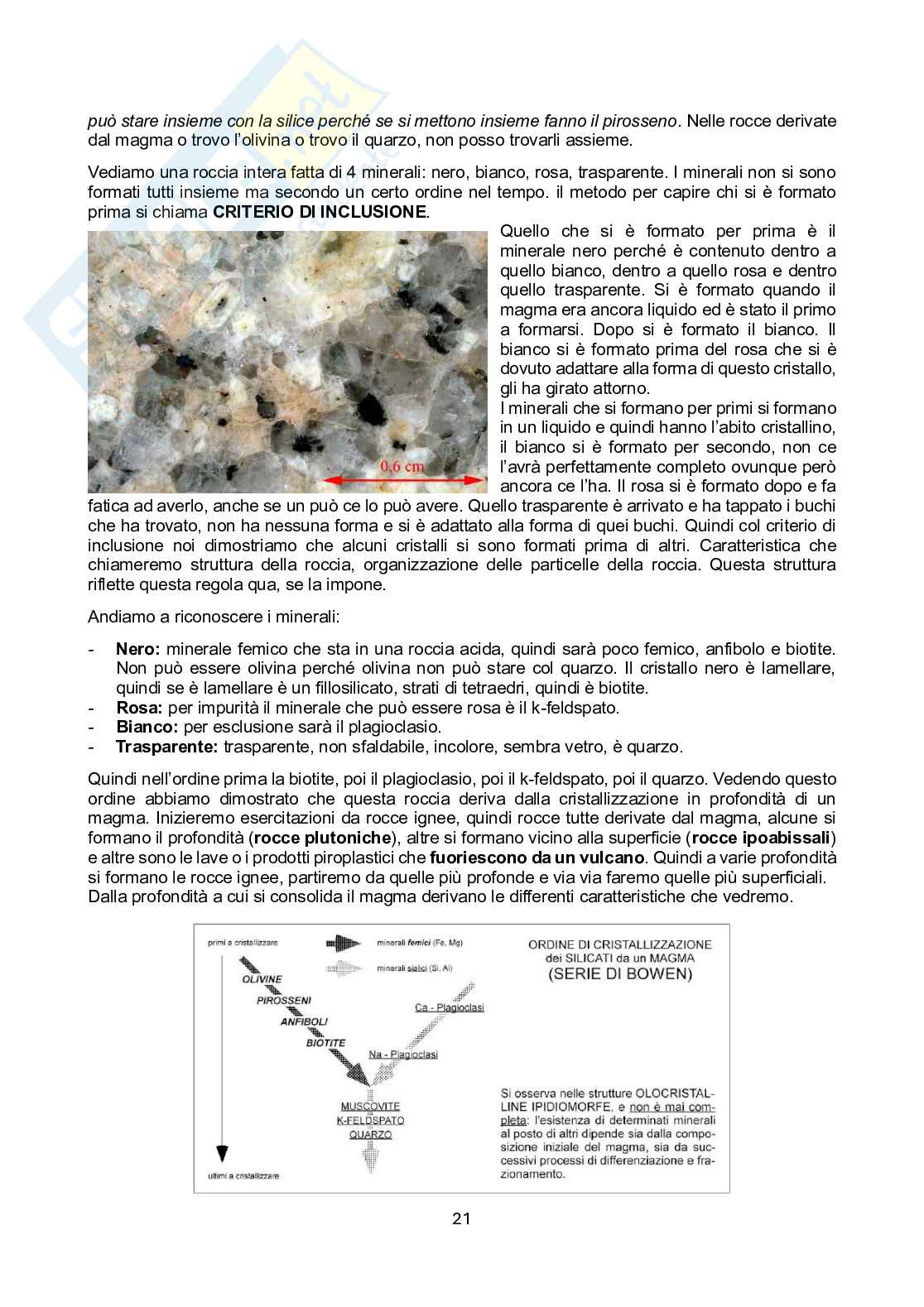 Appunti Geologia - modulo rocce Pag. 21