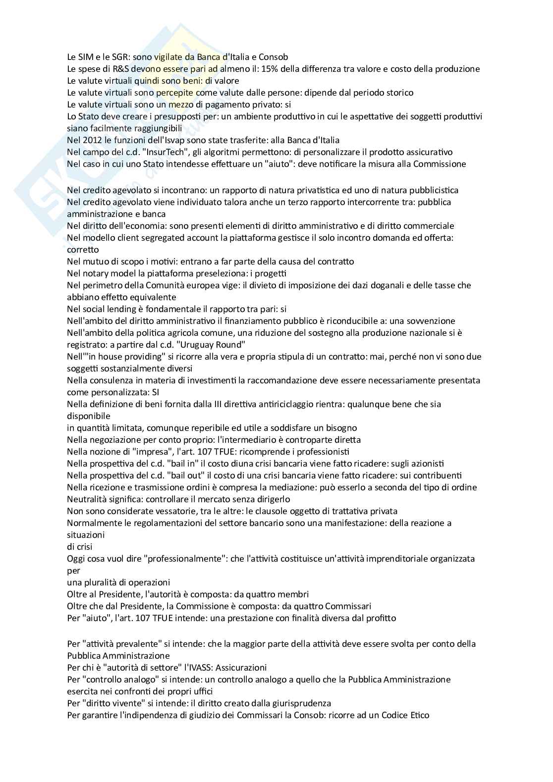 Paniere nuovo (2026) di Diritto dell’economia  Pag. 11