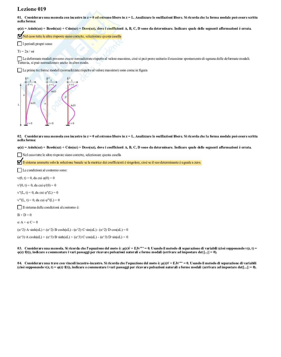Paniere chiuso Teoria delle strutture Pag. 26