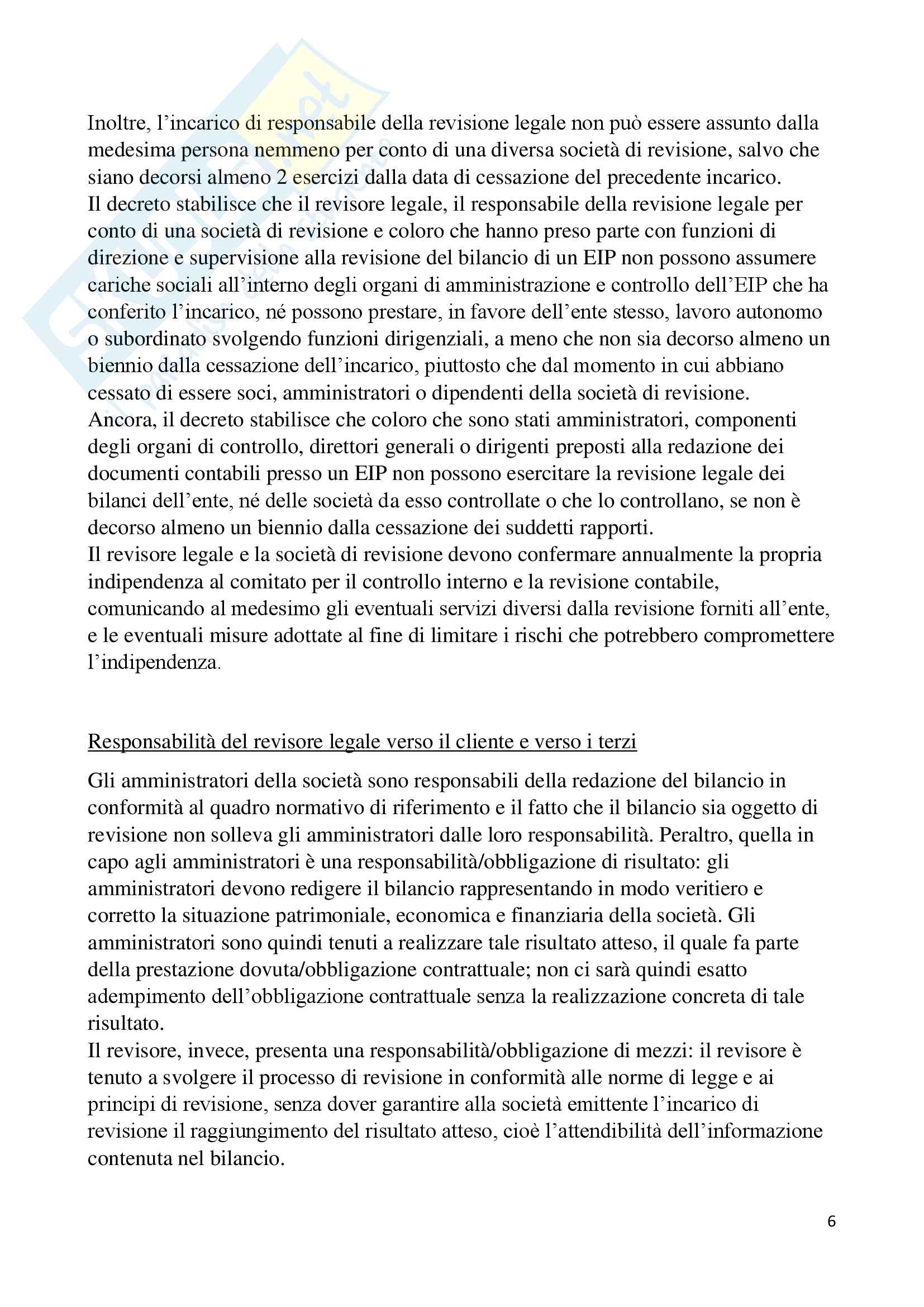 Appunti Auditing- Revisione Aziendale Pag. 6