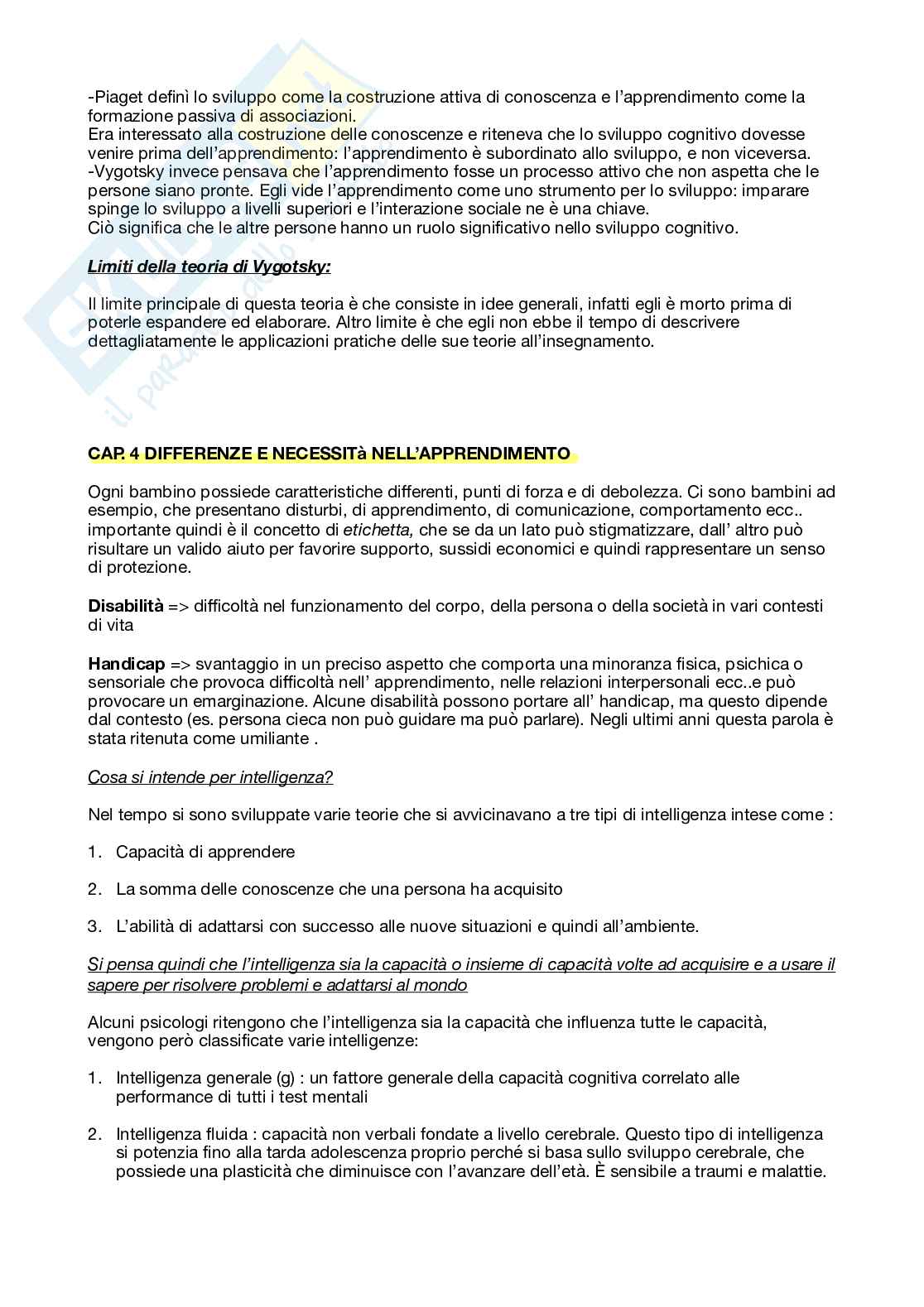 Esame Psicologia dell’educazione  Pag. 11