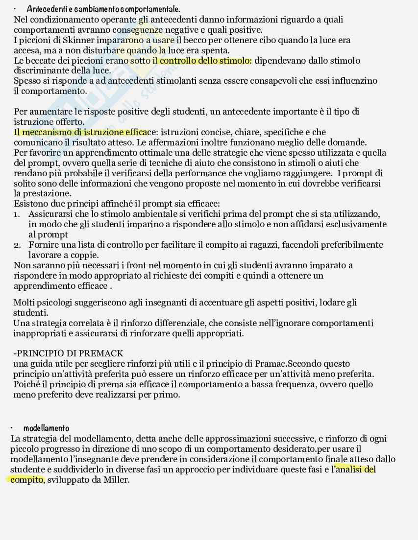 Esame Psicologia dell’educazione  Pag. 26