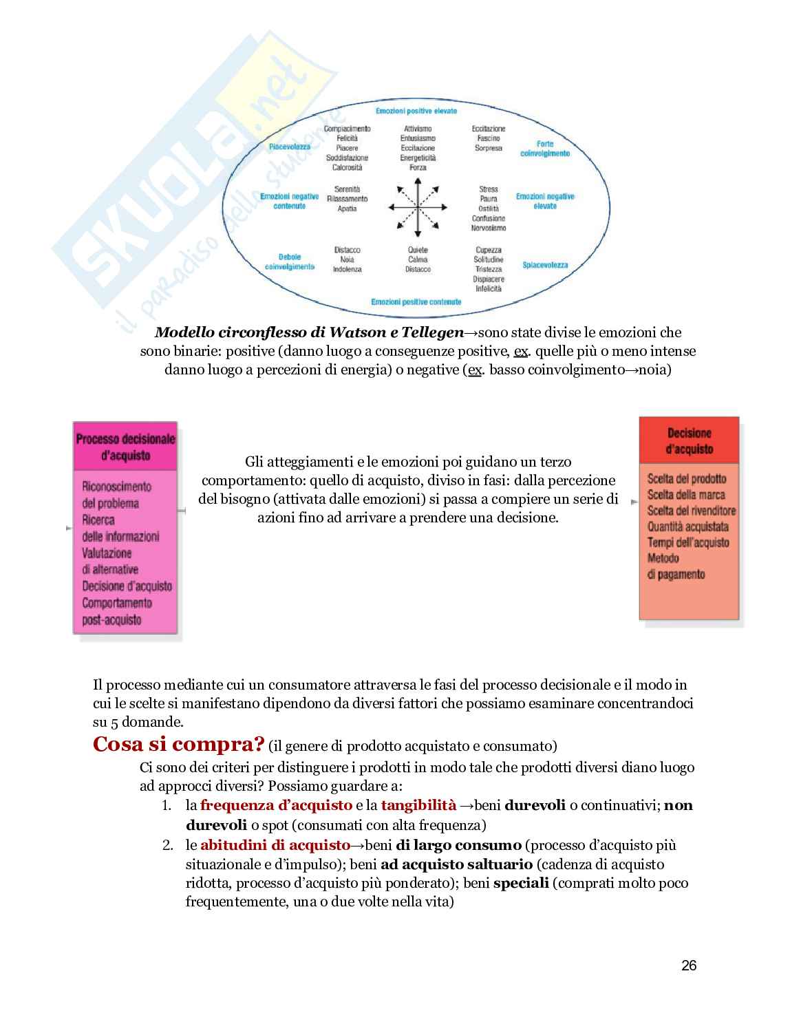 Riassunto esame Marketing, Prof. Ricotta Francesco, libro consigliato Marketing Management, Kotler Pag. 26